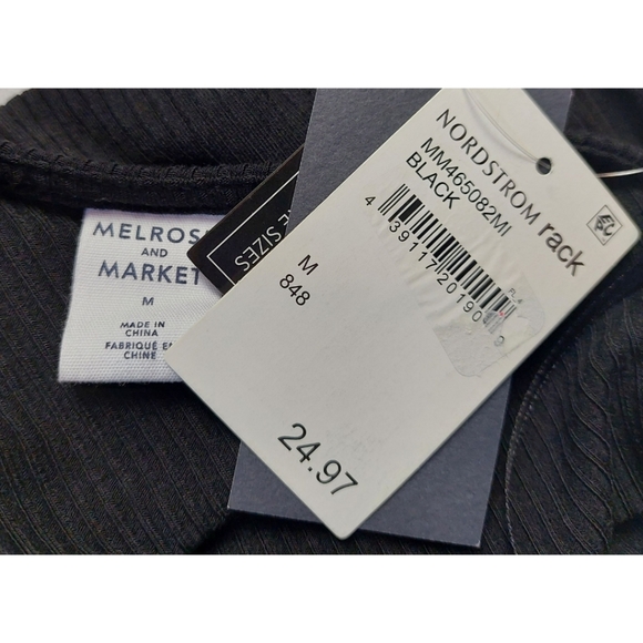 NWOT Melrose and Market Top Size M Black - Picture 7 of 7